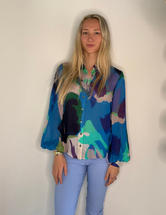 WATERCOLOR BLOUSE