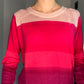 STRIPED OMBRE CASHMERE SWEATER