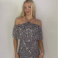 BEADED MIDI DRESS