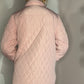 QUILTED BLUSH PINK COAT