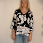 GEOMETRIC FLORAL BLOUSE