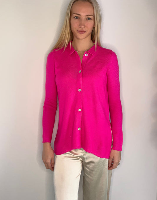 KNIT FUCHSIA SWEATER