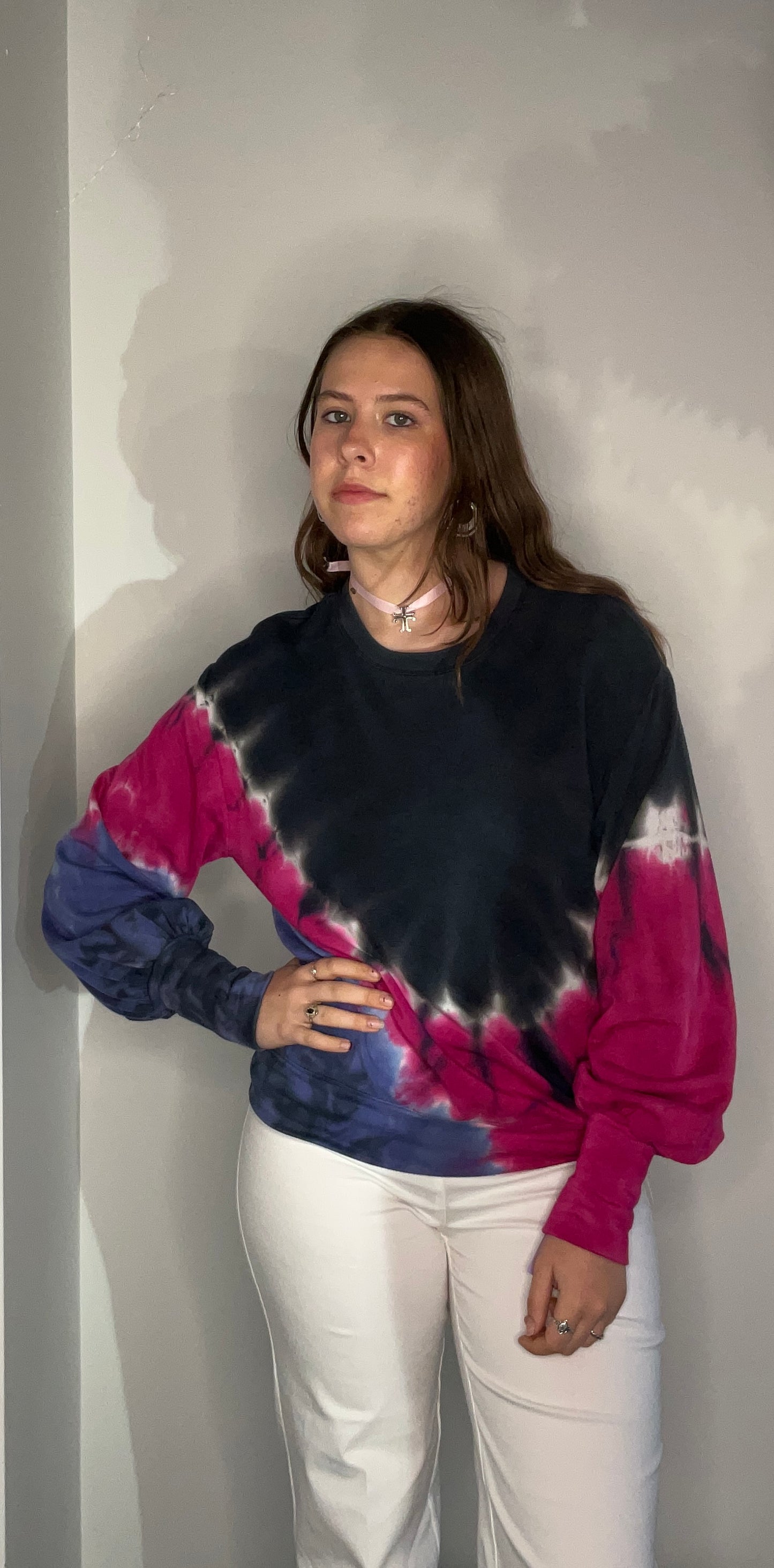 TIE DYE GALAZY SWEATSHIRT