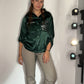 EMERALD GREEN SPARKLE BLOUSE