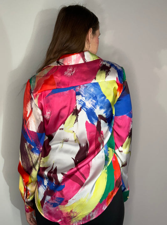 RAINBOW PAINT BLOUSE