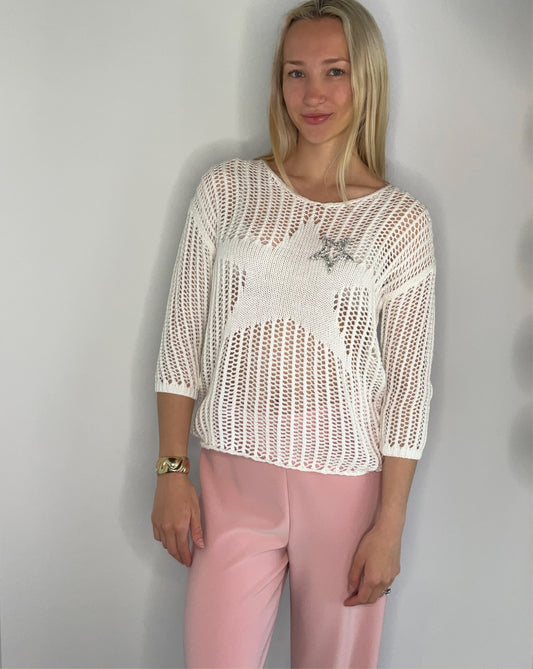 CRYSTAL STAR BEACH SWEATER