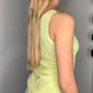 LIME CRYSTAL STRAP TOP