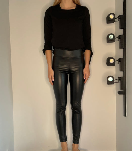 FAUX LEATHER PANT