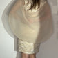 GOLD BROCADE ILLUSION WRAP DRESS