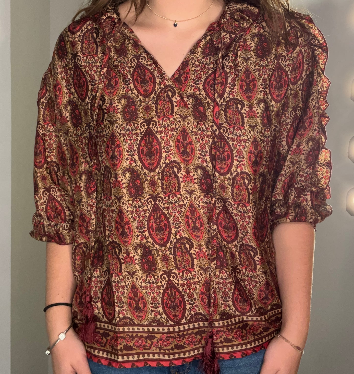 ROYAL NIGHTS PAISLEY TOP