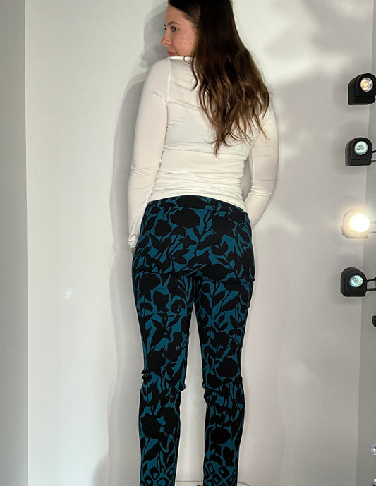 FLORAL TURQUOISE PANT