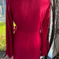 SILKY PLEATED WRAP DRESS