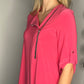 ASYMMETRICAL FRONT ZIP TOP