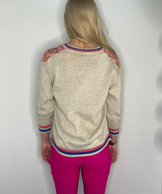 METALLIC SUMMER SWEATER