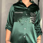 EMERALD GREEN SPARKLE BLOUSE