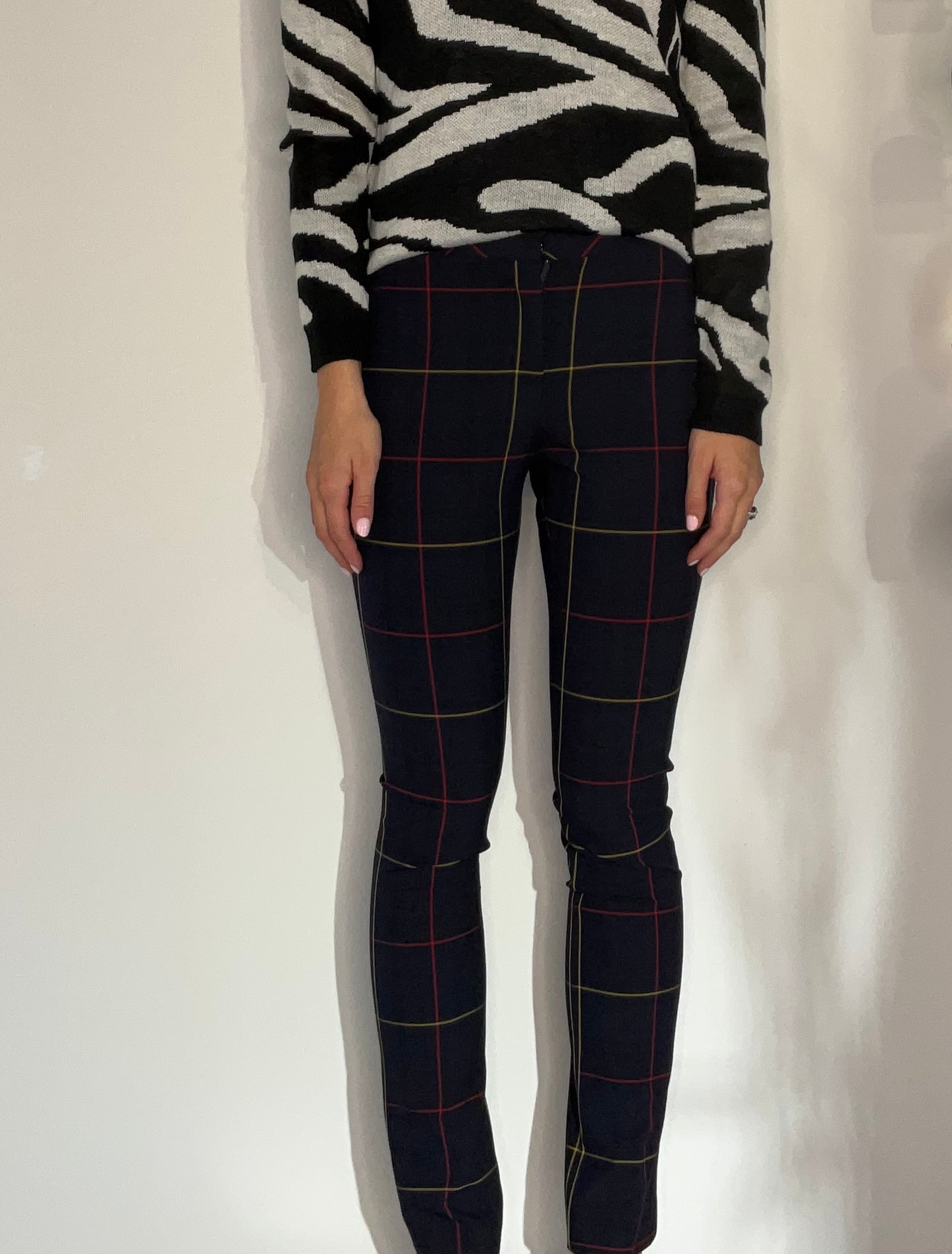 NAVY MULTI PLAID PANT