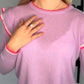 CASHMERE FRILL SWEATER