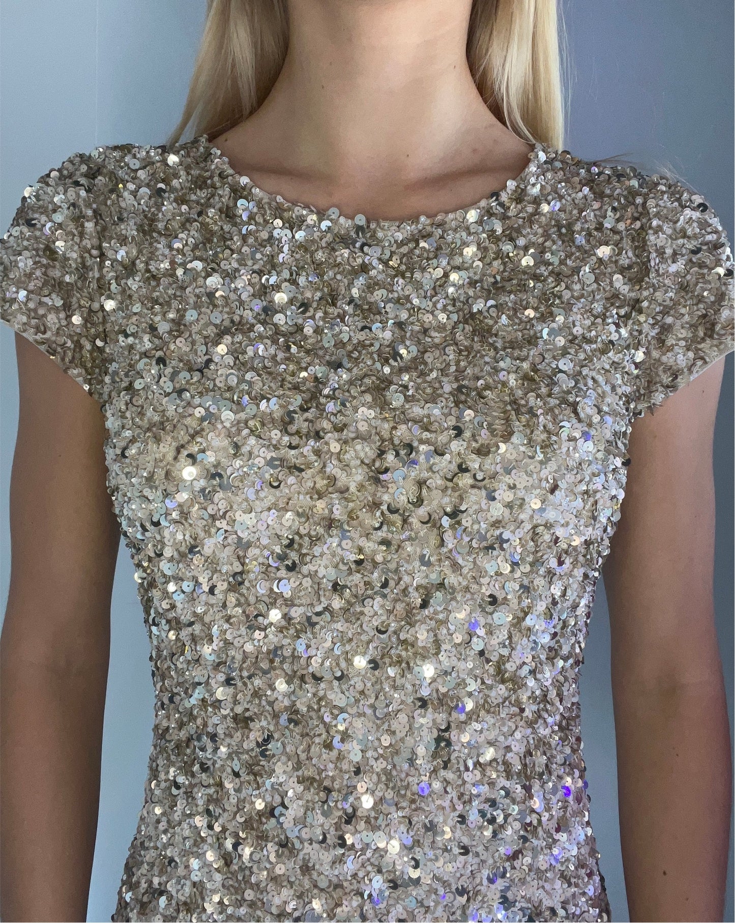 CHAMPAGNE GLAMOUR DRESS