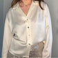 MOTHER OF PEARL BUTTON UP SILKY BLOUSE