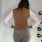 CAMEL COTTON SWEATER