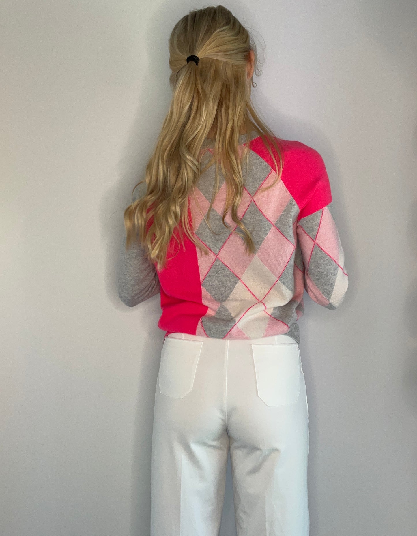 ARGYLE CASHMERE SWEATER