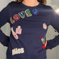 MADE IN ITALY LOVE CRSYTAL SWEATSHIRT