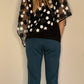 PEACOCK BLUE STRETCH FRONT ZIP PANT