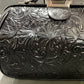 LEATHER FLORAL EMBOSSED HANDBAG