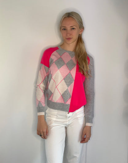 ARGYLE CASHMERE SWEATER