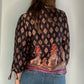 BROWN PAISLEY SILK TOP
