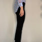 PULL ON BLACK BUTTON PANT