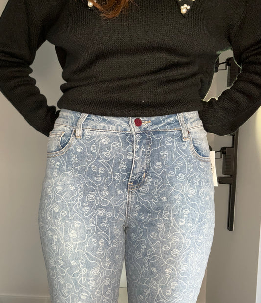 CROPPED FACE JEAN