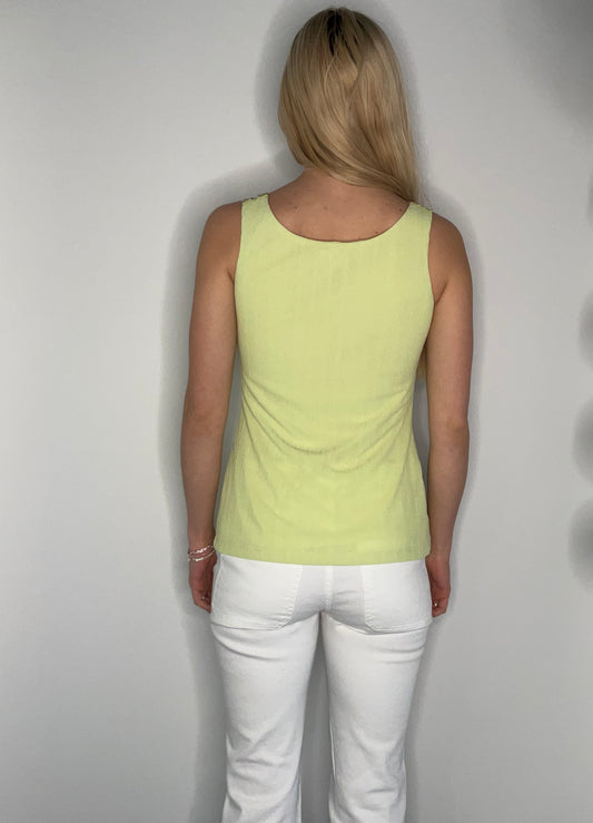 LIME CRYSTAL STRAP TOP