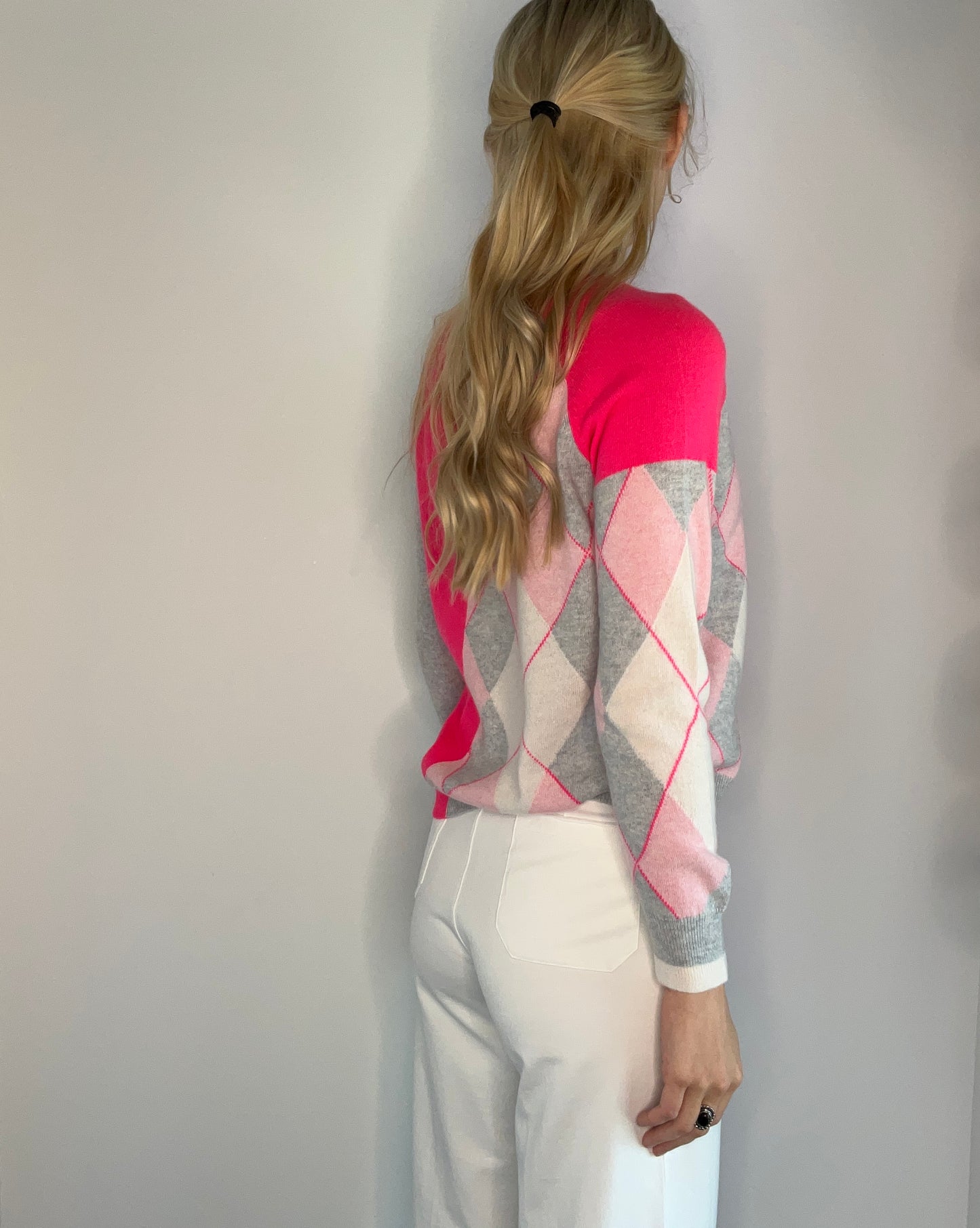 ARGYLE CASHMERE SWEATER