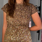 OMBRE SEQUIN DRESS