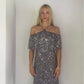 BEADED MIDI DRESS