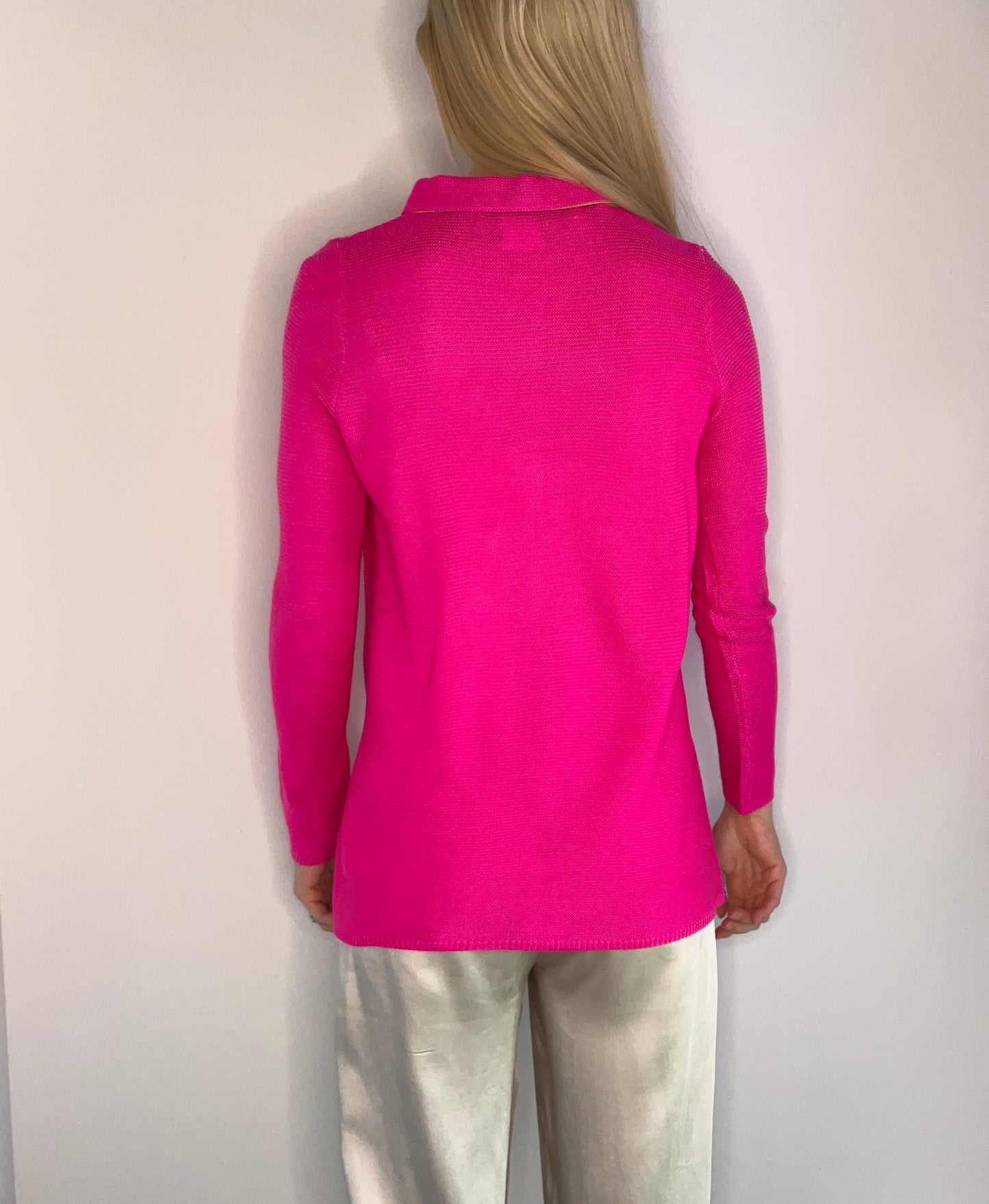 KNIT FUCHSIA SWEATER