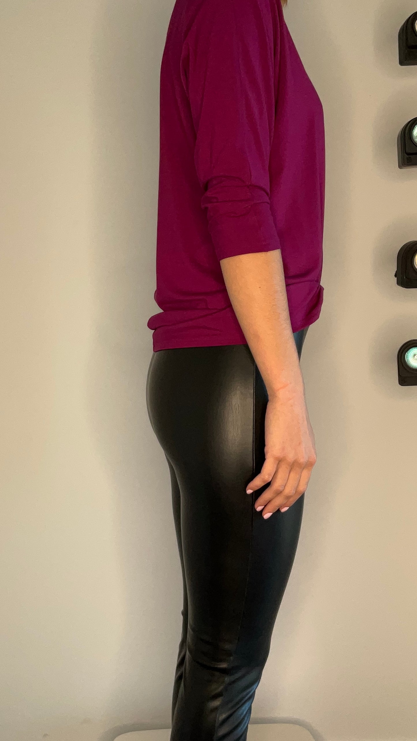 PULL ON LEATHER LEGGING