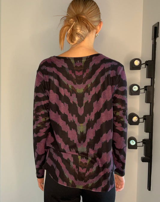 PURPLE ZEBRA TOP