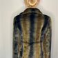 OLIVE GREEN OMBRE LUXURY FAUX FUR COAT