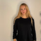 BLACK PERFECTION SWEATER WOOL AND RABBIT BLEND
