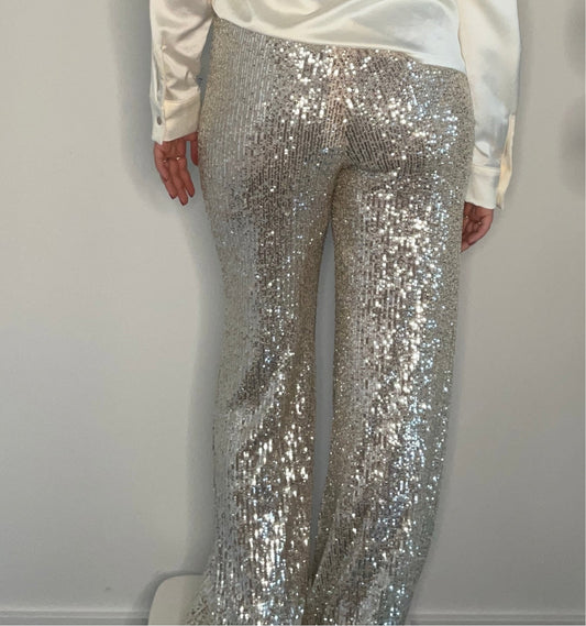 SEQUIN DETAIL PANTS