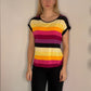 SUNSET STRIPE CRYSTAL TOP