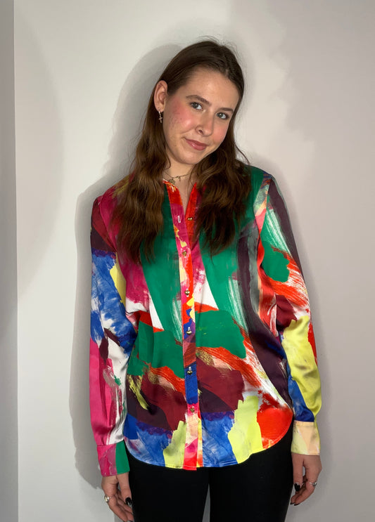 RAINBOW PAINT BLOUSE