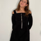 CRYSTAL ZIPPER KNIT JUMPSUIT