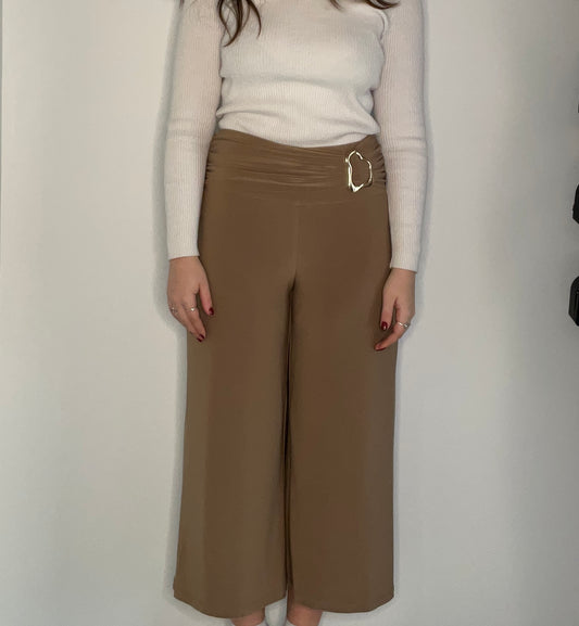 HARDWARE ACCENT WIDE LEG PANT