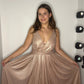 ROSE GOLD METALLIC DRESS