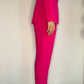 PLEATED HOT PINK SUITING PANT