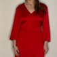 LIPSTICK RED GLAMOUR DRESS