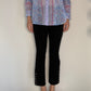 PULL ON BLACK BUTTON PANT